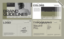 Brand identity guideline template for Illustrator EPS